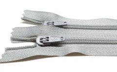 20cm Gri Pantolon Fermuarı 10 Adet