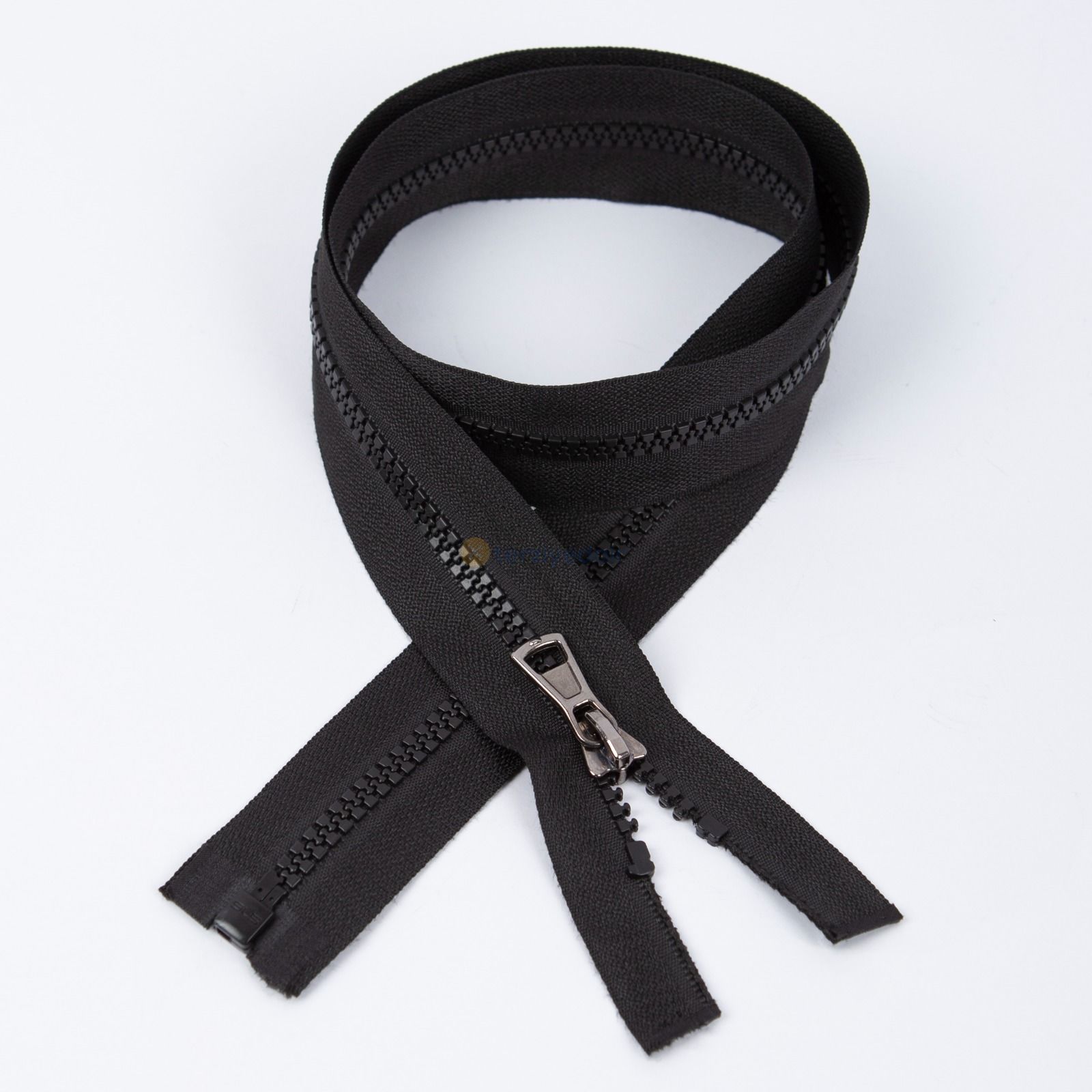 80cm Siyah Kemik Dişli Mont Fermuarı