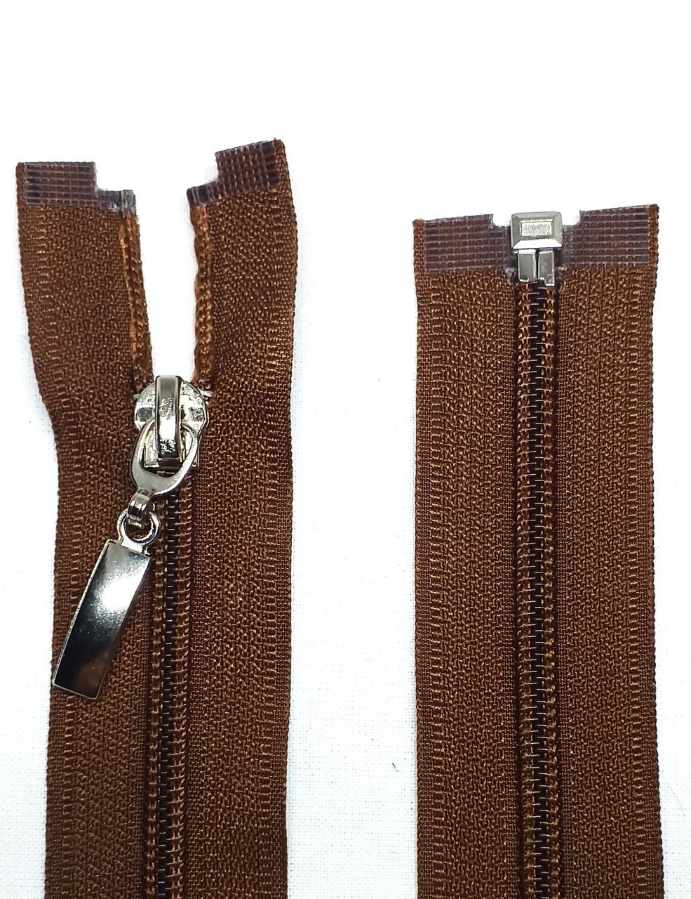 110cm Kahverengi Ferace Fermuarı