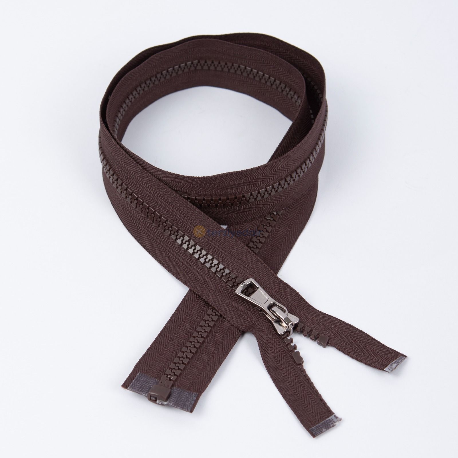 80cm Kahverengi Kemik Dişli Fermuar