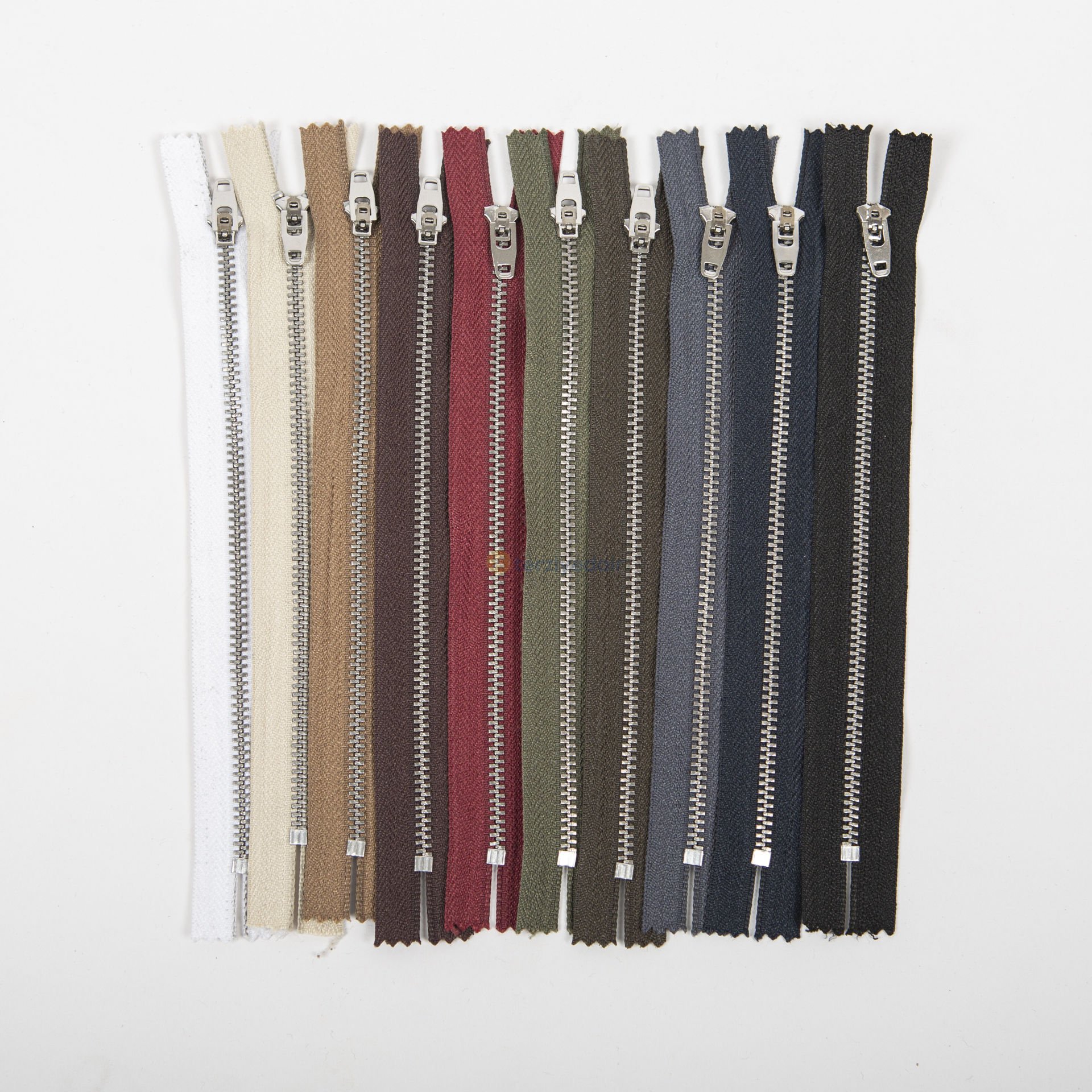 18cm Karışık Renkli Metal Pantolon Fermuarı 10 Adet