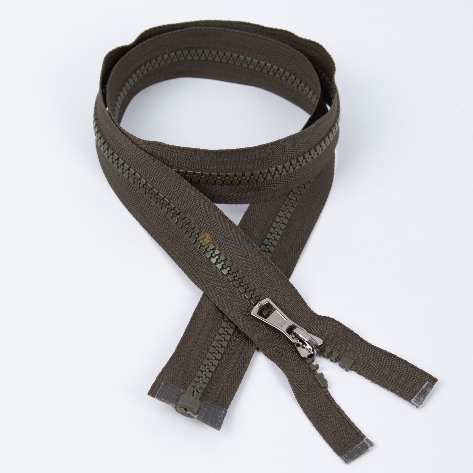 80cm Açık Haki Kemik Dişli Fermuar