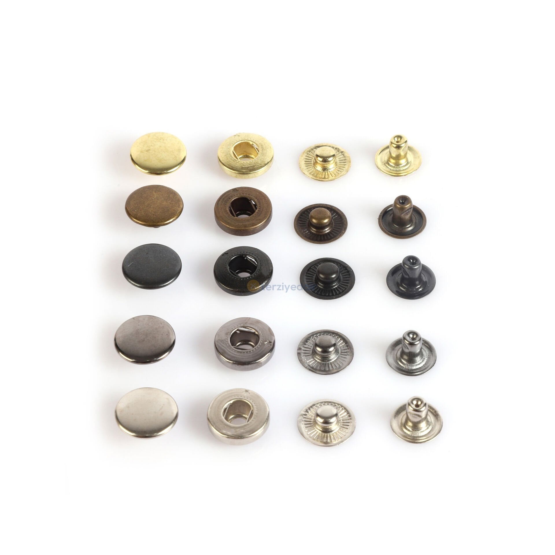 15mm Pirinç Mont Çıtçıt (Alfa) 100 Adet