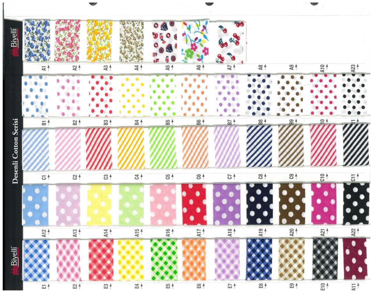 Desenli Koton Biyeler