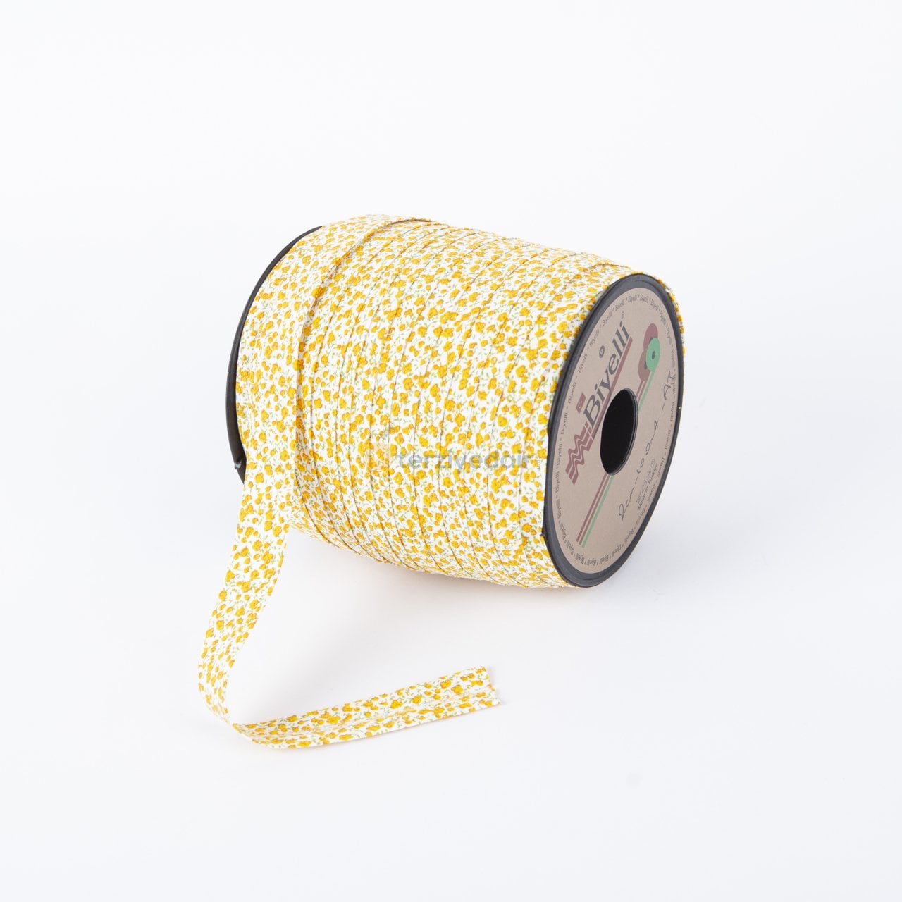 Sarı Çiçekli Koton Biye A3