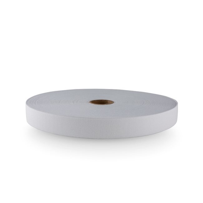 2.5cm Beyaz Lastik 25 metre