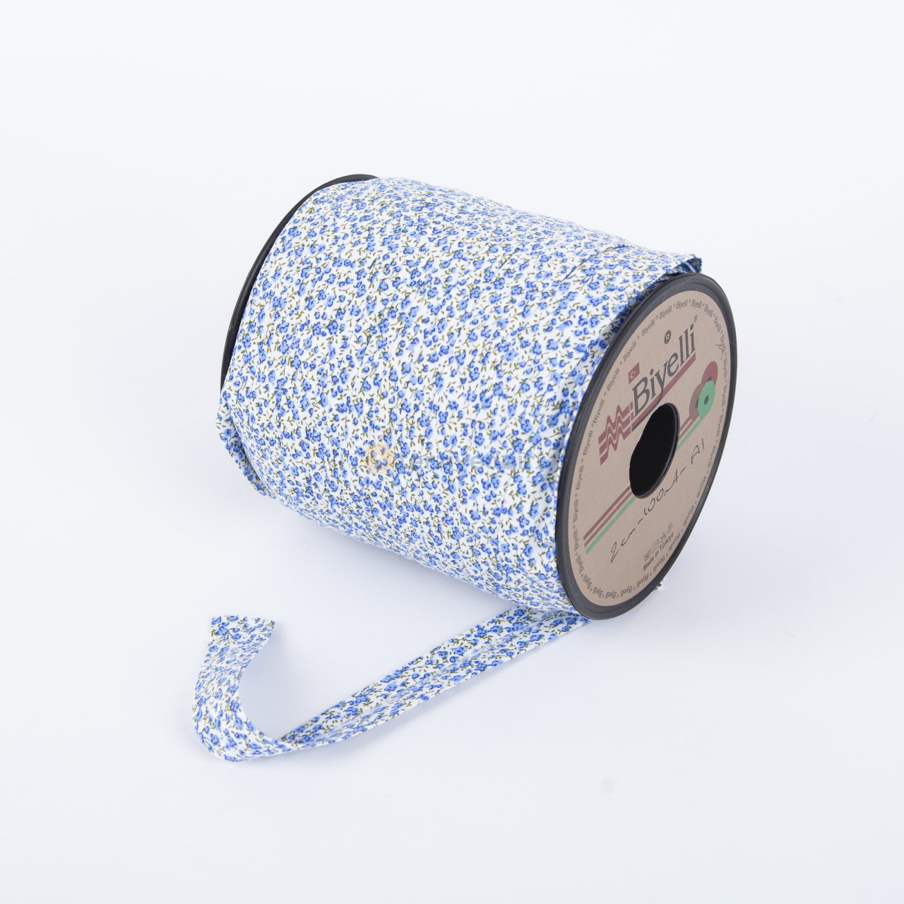 Mavi Çiçekli Koton Biye A1