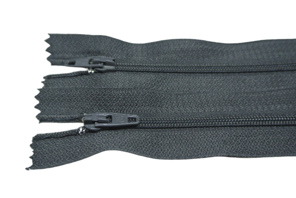 20cm Koyu Gri Pantolon Fermuarı 10 Adet