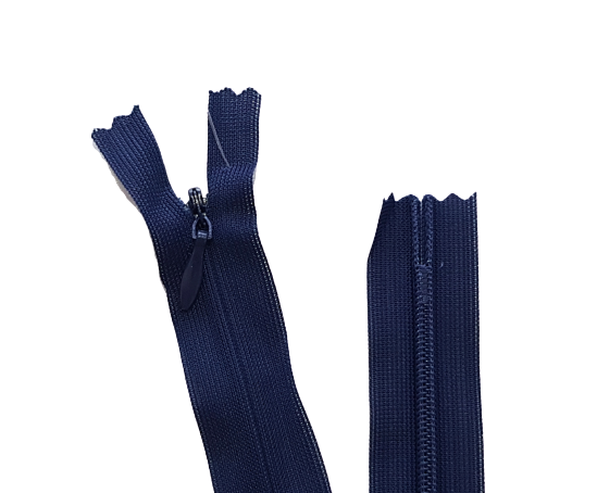 5 Adet 60cm Açık Lacivert Gizli Fermuar