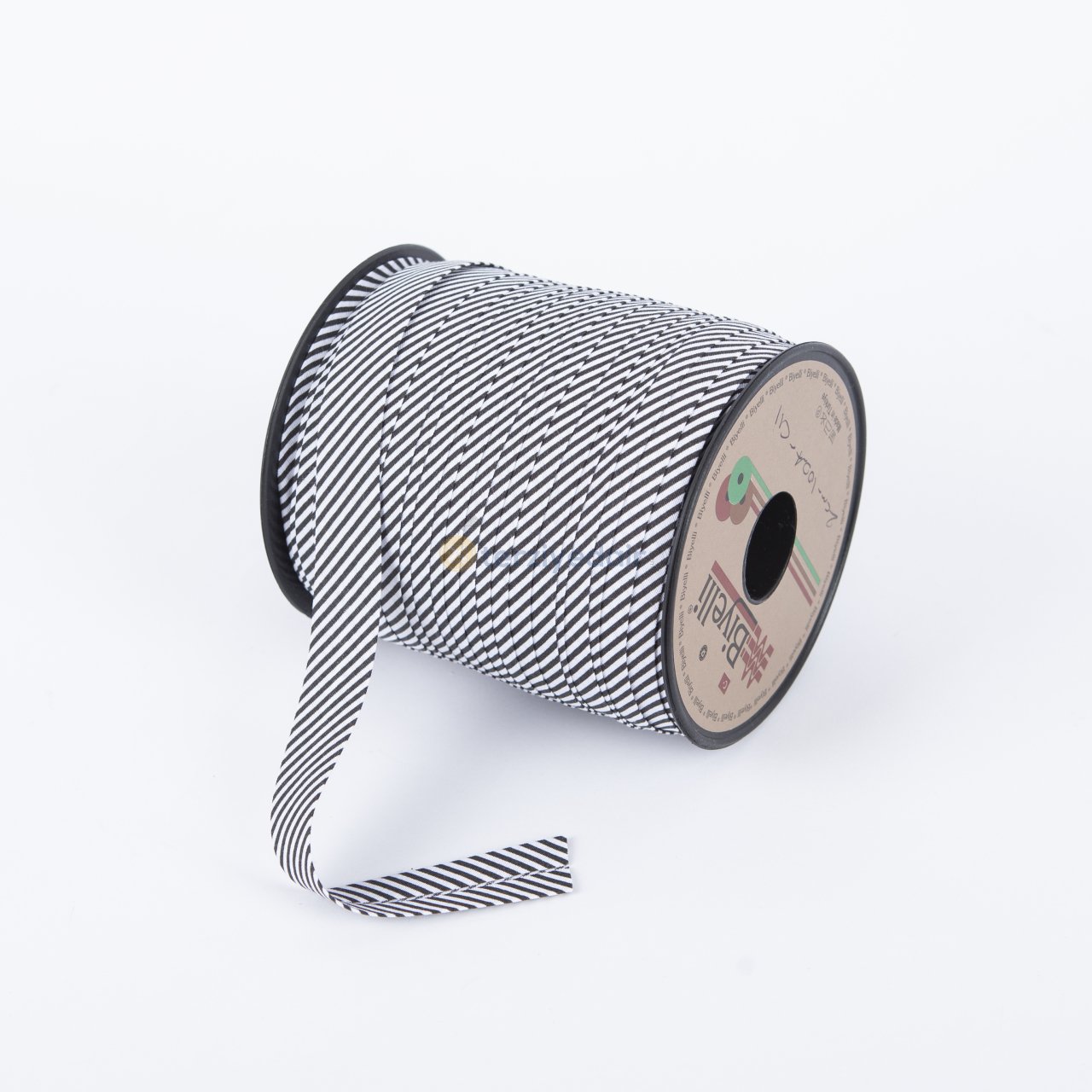 Siyah Çizgili Koton Biye C11