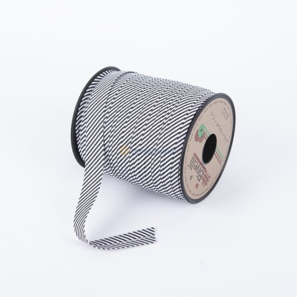 Siyah Çizgili Koton Biye C11