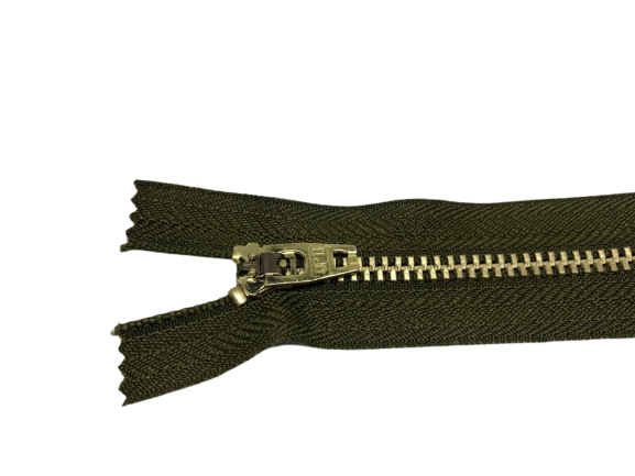 18cm Asker Yeşili Metal Fermuarı