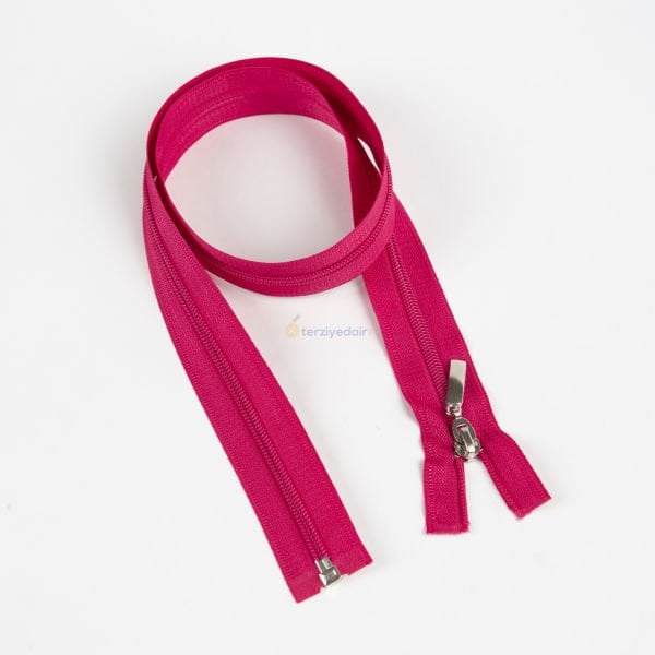 Fuşya Mont Fermuarı 80cm