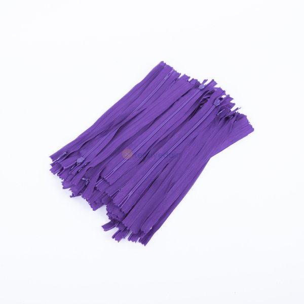 20cm Mor Gizli Fermuar 10 Adet