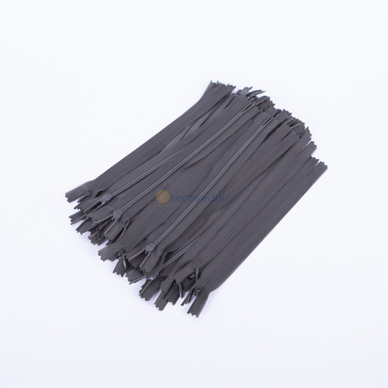 20cm Koyu Haki Gizli Fermuar 10 Adet