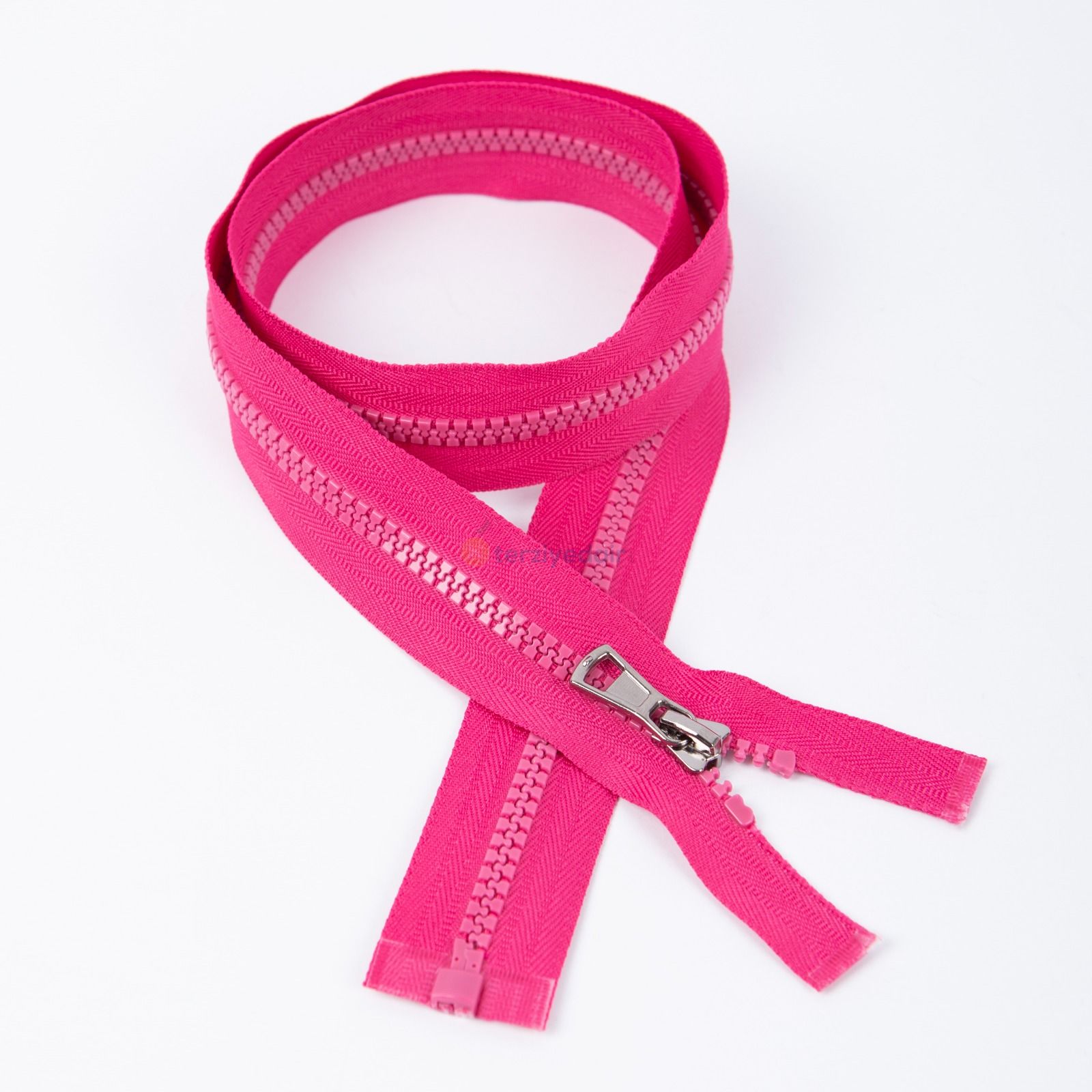 80cm Fuşya Kemik Dişli Fermuar