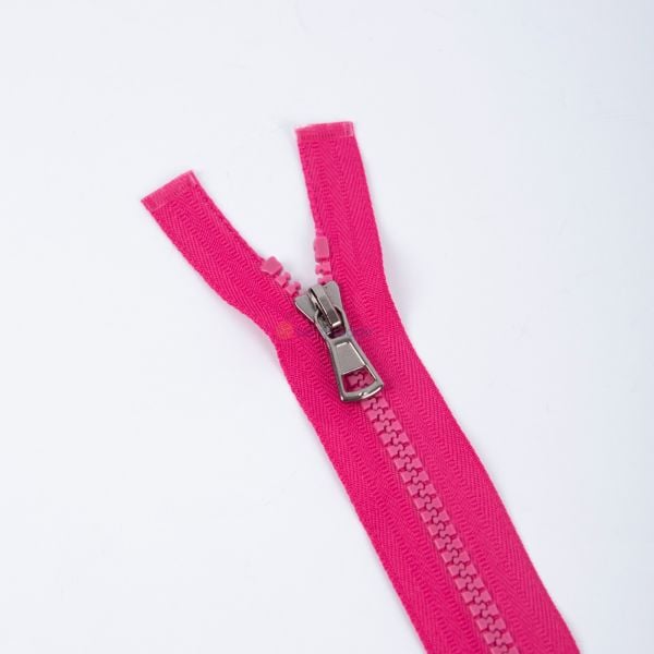 80cm Fuşya Kemik Dişli Fermuar