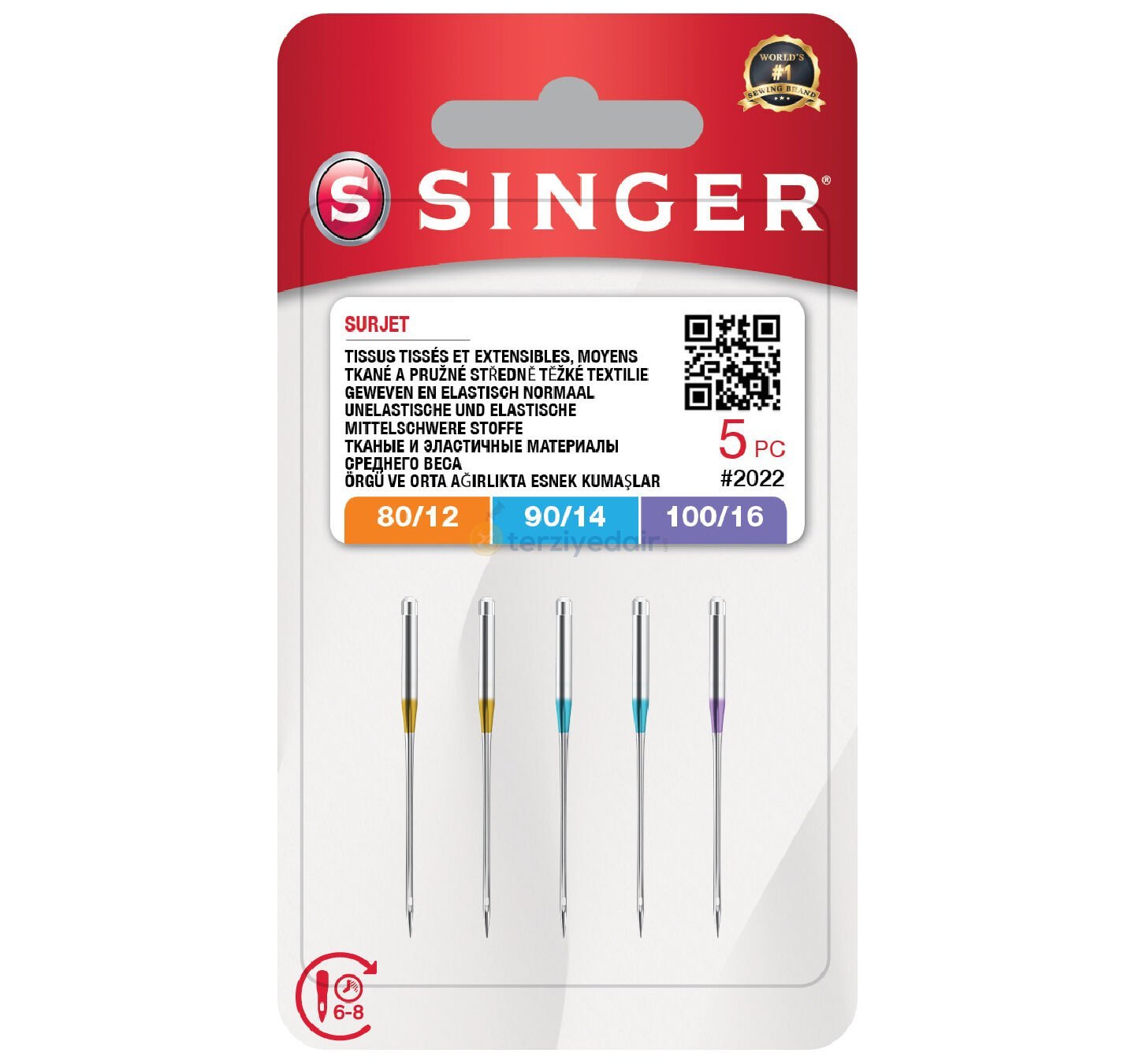 Singer Karışık Overlok İğnesi