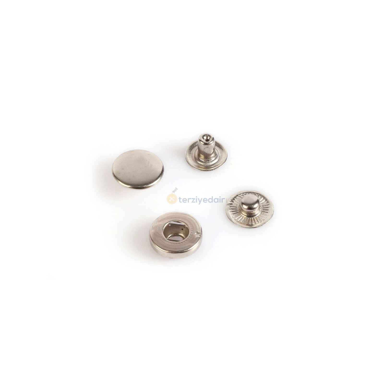 15mm Nikel(Gümüş) Mont Çıtçıtı