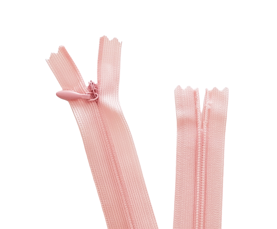 5 Adet 60cm Pembe Gizli Fermuar