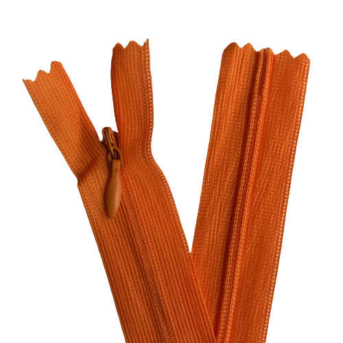 5 Adet 60cm Turuncu Gizli Fermuar