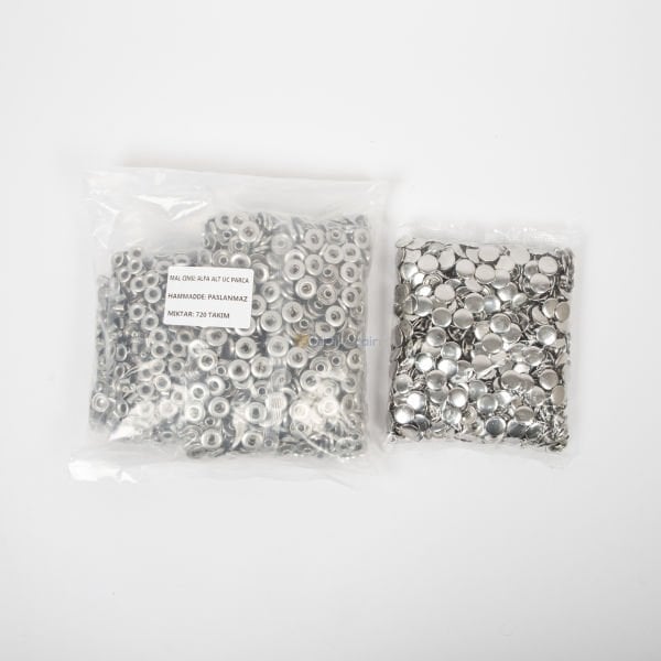 Alfa(15mm) Paslanmaz Çıtçıt 720 Adet