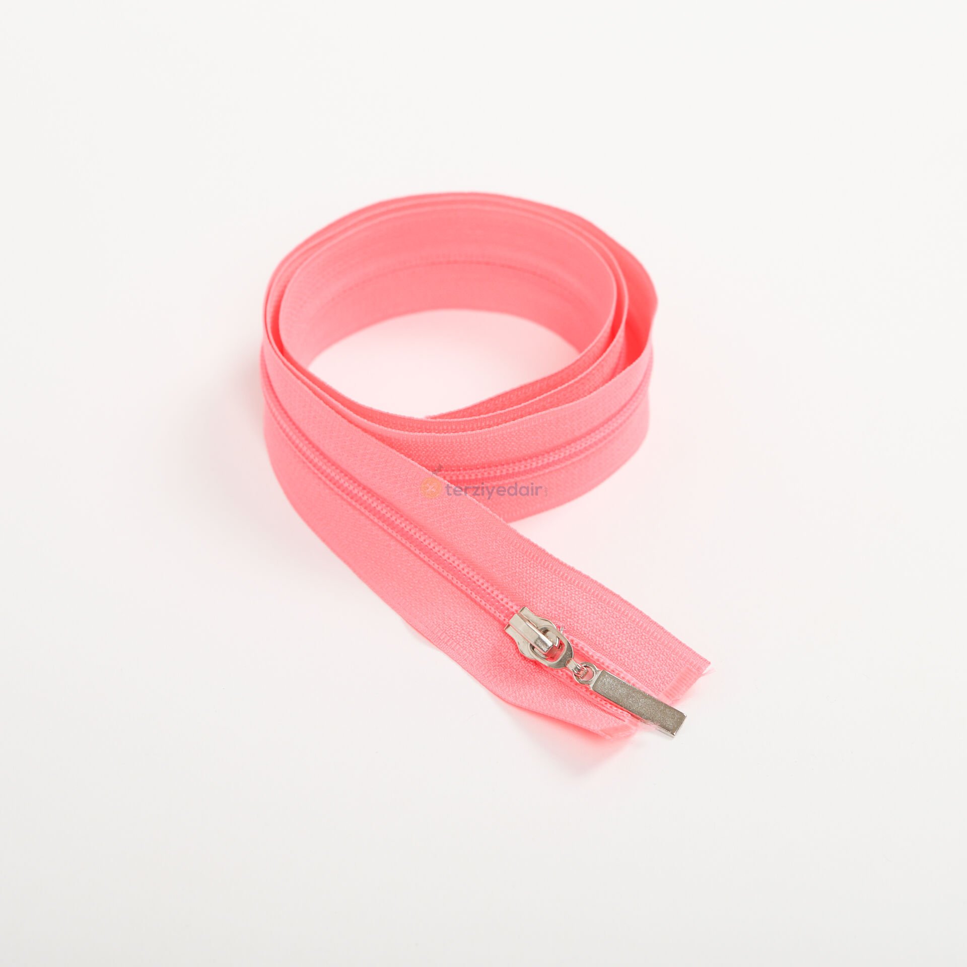 80cm Şeker Pembe Mont Fermuarı