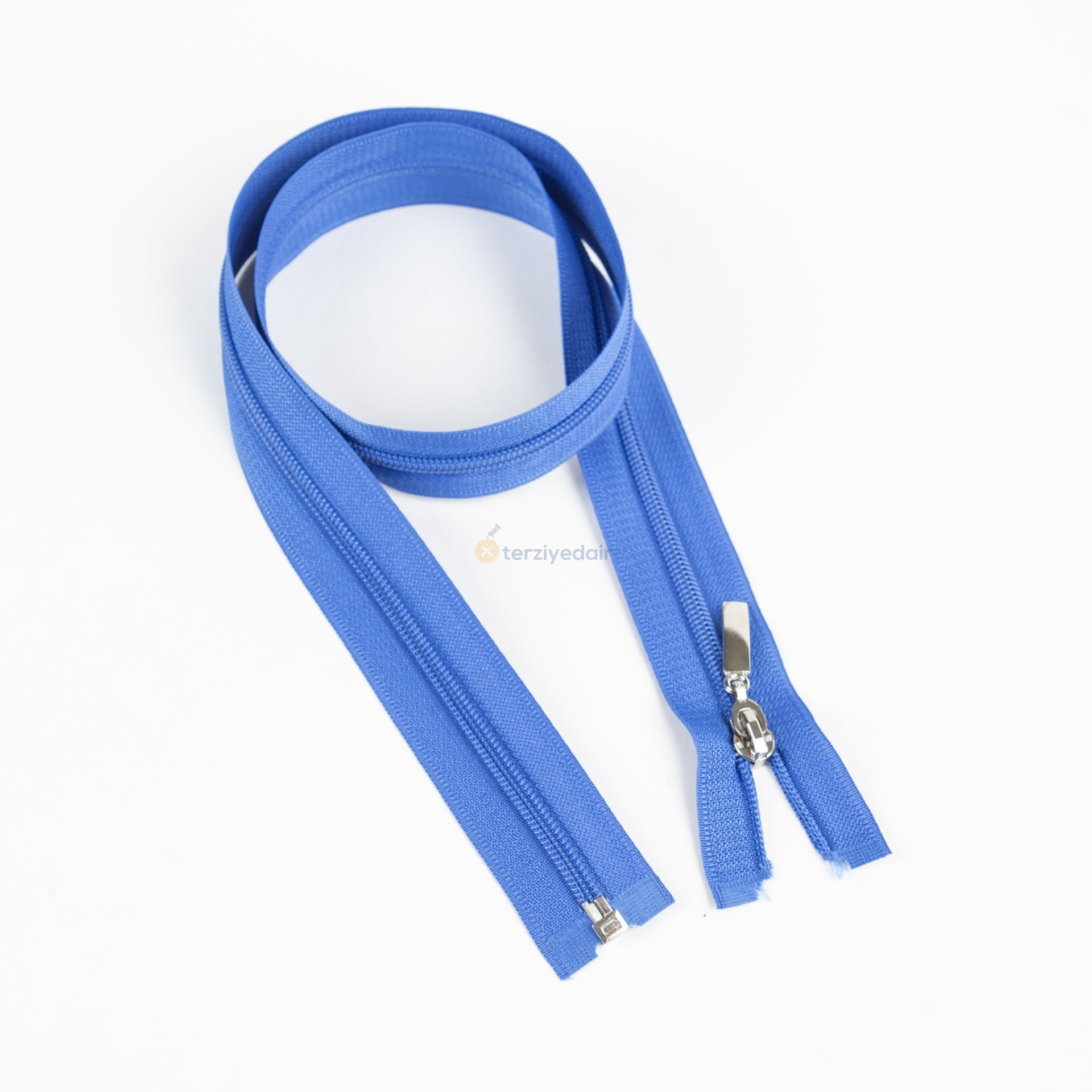 80cm Saks Mavi Mont Fermuarı