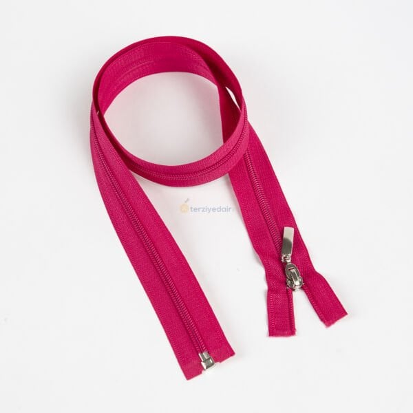 80cm Fuşya Mont Fermuarı