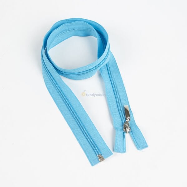 80cm Turkuaz Mont Fermuarı