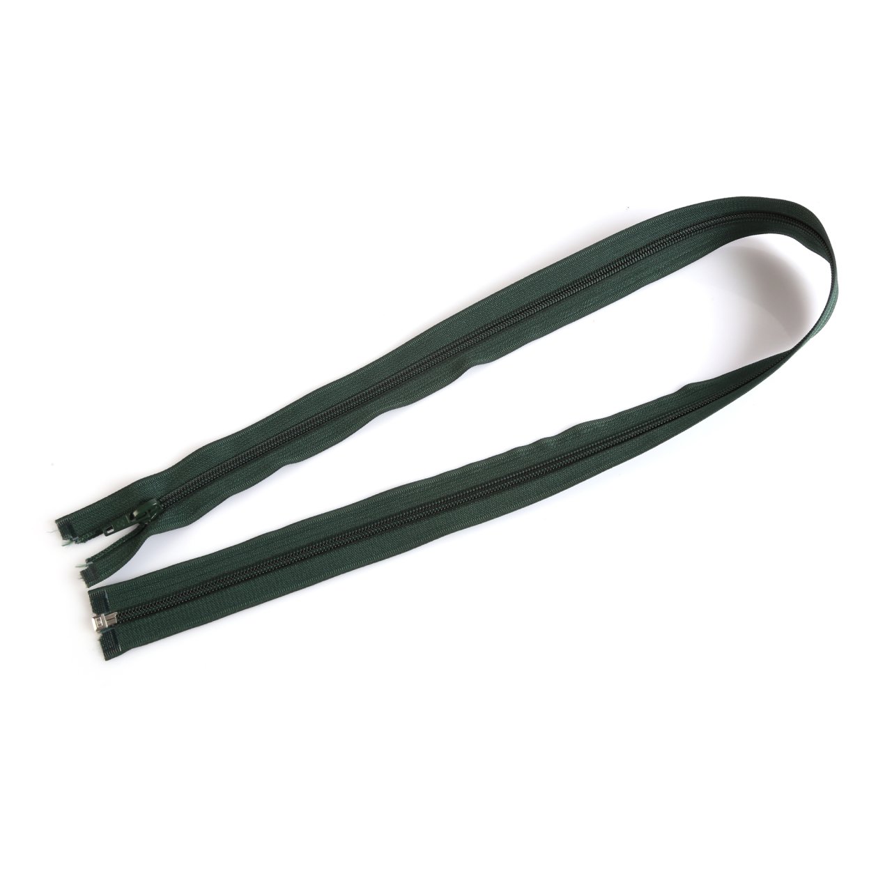 80cm Koyu Yeşil Mont Fermuarı