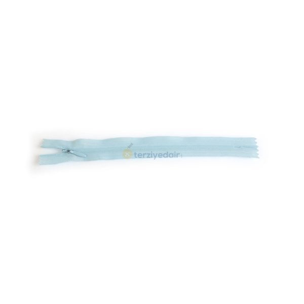 20cm Bebe Mavi Gizli Fermuar 5 Adet
