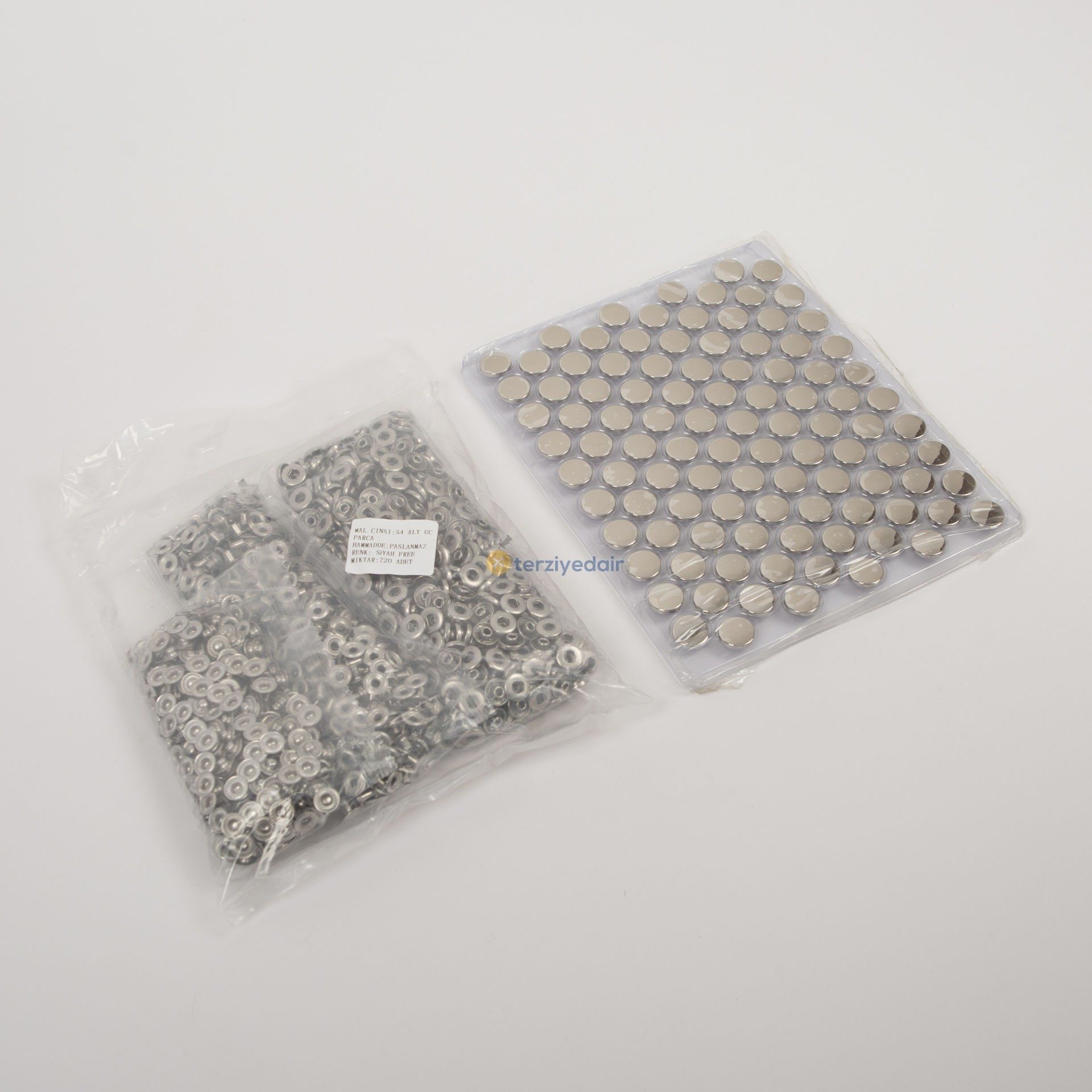 15mm Mont Çıtçıt Zamak Kapaklı Ayna 1000 Adet