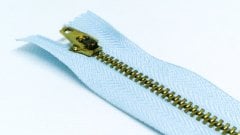 5 Adet 18cm Açık Mavi Metal Fermuarı