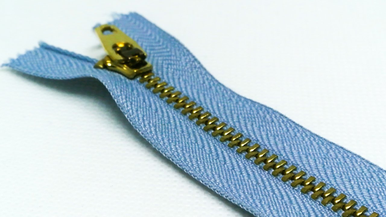 5 Adet 18cm Mavi Metal Fermuarı
