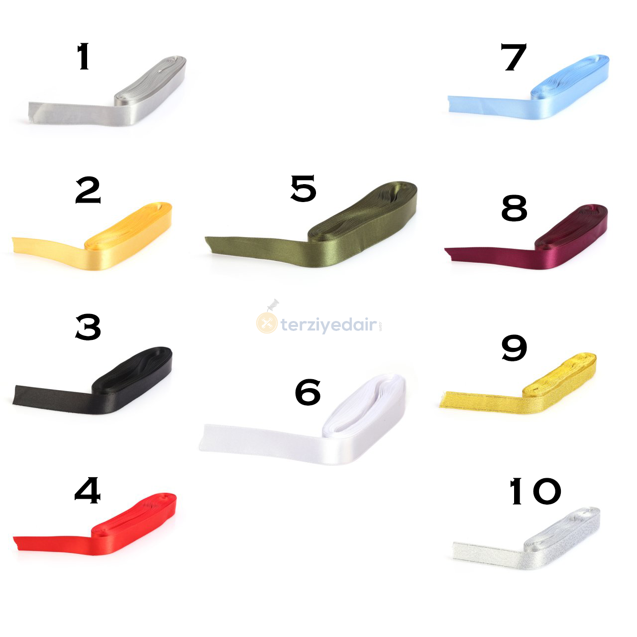 Beyaz Saten Kurdele 2 Cm