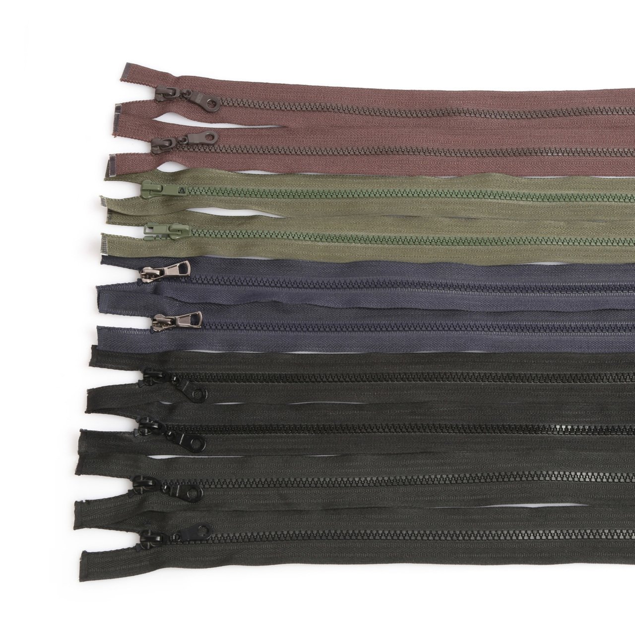 10'lu Karışık Kemik Mont Fermuarı