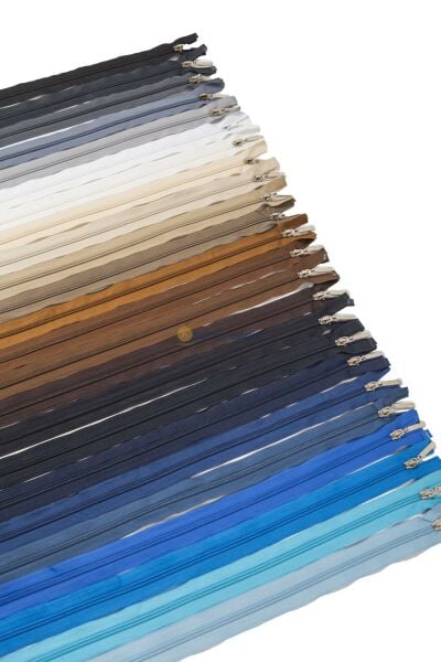 80cm Koyu Lacivert Mont Fermuarı