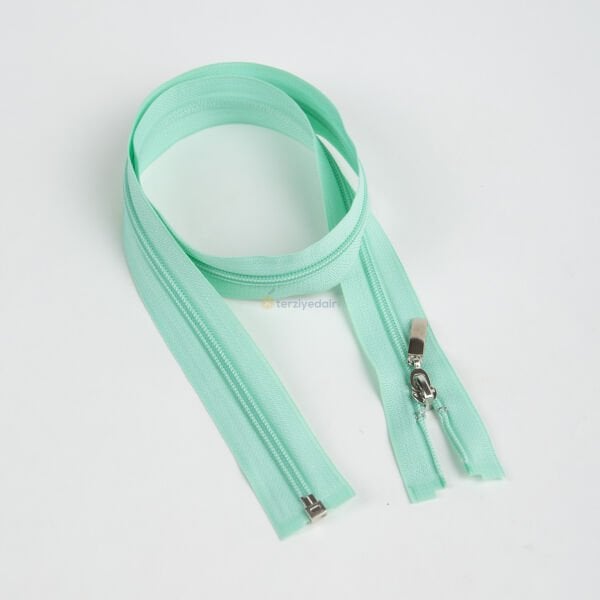 80cm Mint Yeşili Mont Fermuarı