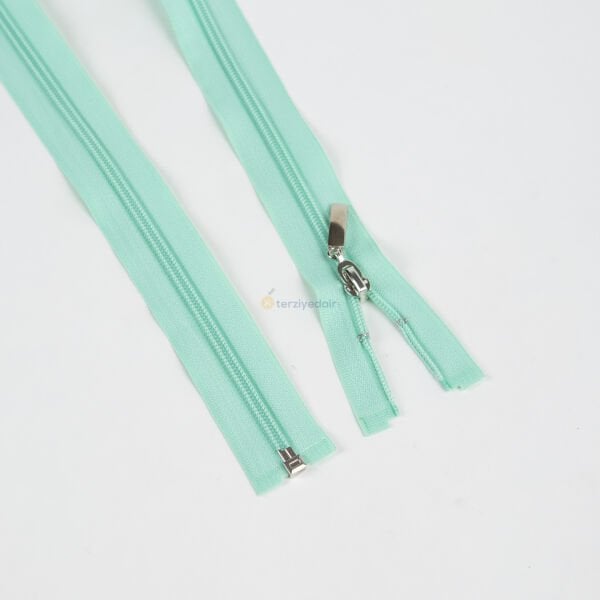 80cm Mint Yeşili Mont Fermuarı