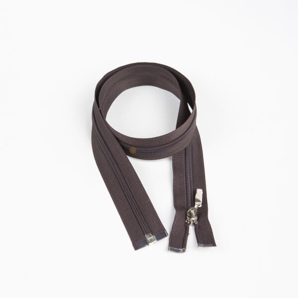 80cm Kahverengi Mont Fermuarı