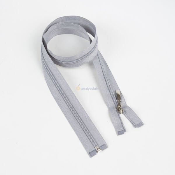 80cm Açık Gri Mont Fermuarı