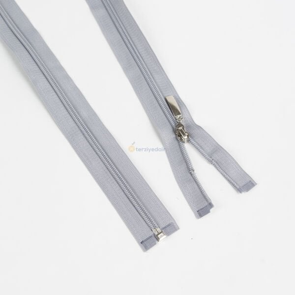 80cm Açık Gri Mont Fermuarı