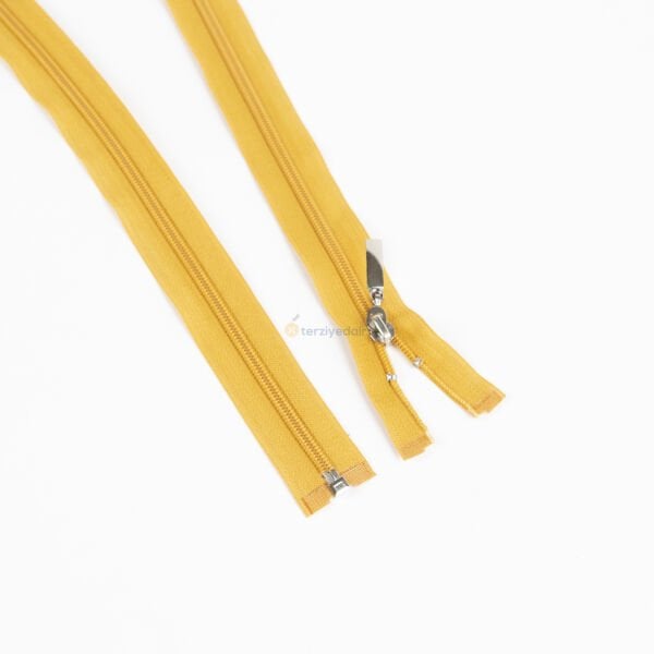 80cm Hardal Sarı Mont Fermuarı