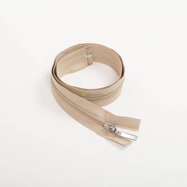 80cm Koyu Bej Mont Fermuarı