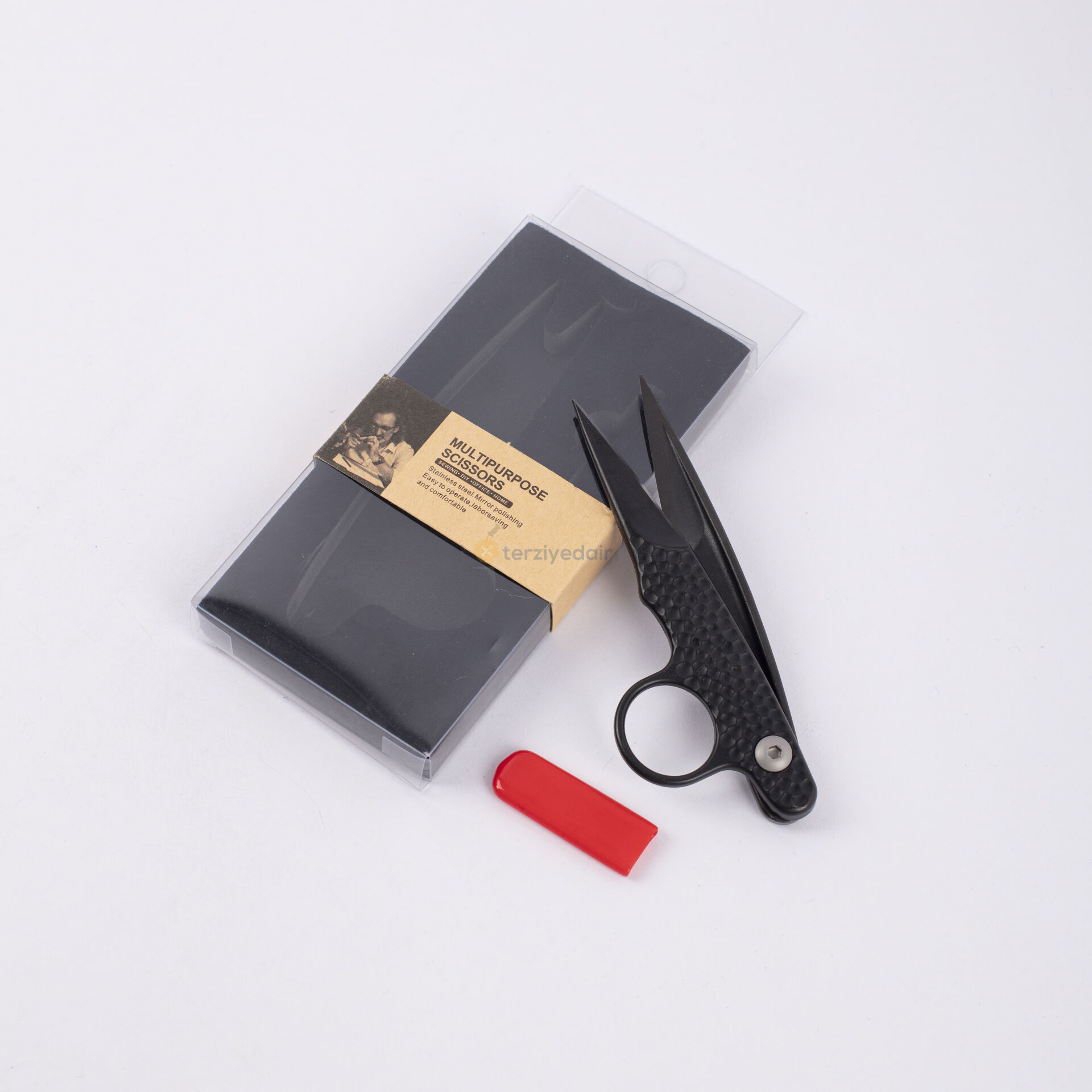 Premium Metal Temizlik Makası Siyah