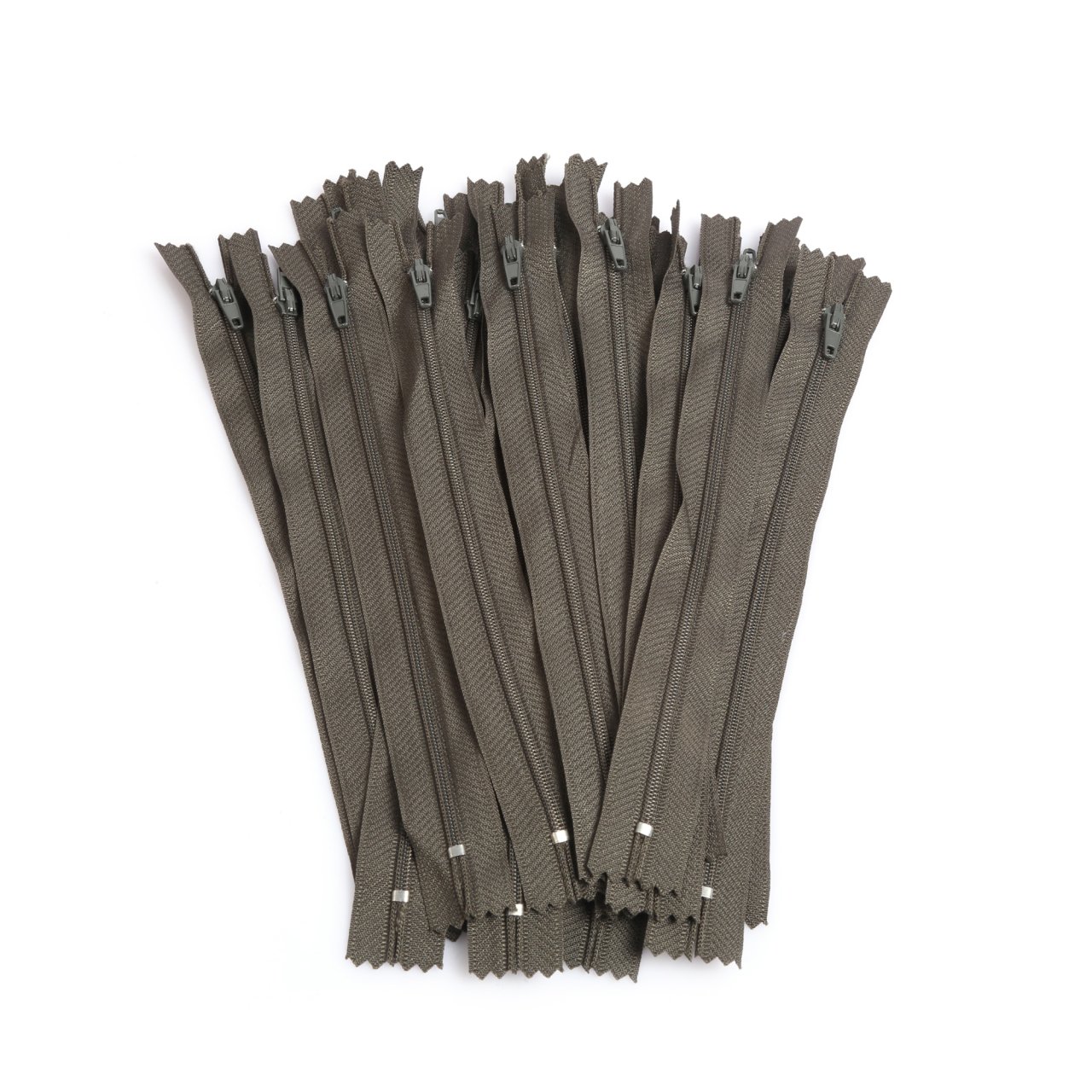 20cm Haki Pantolon Fermuarı 50Adet