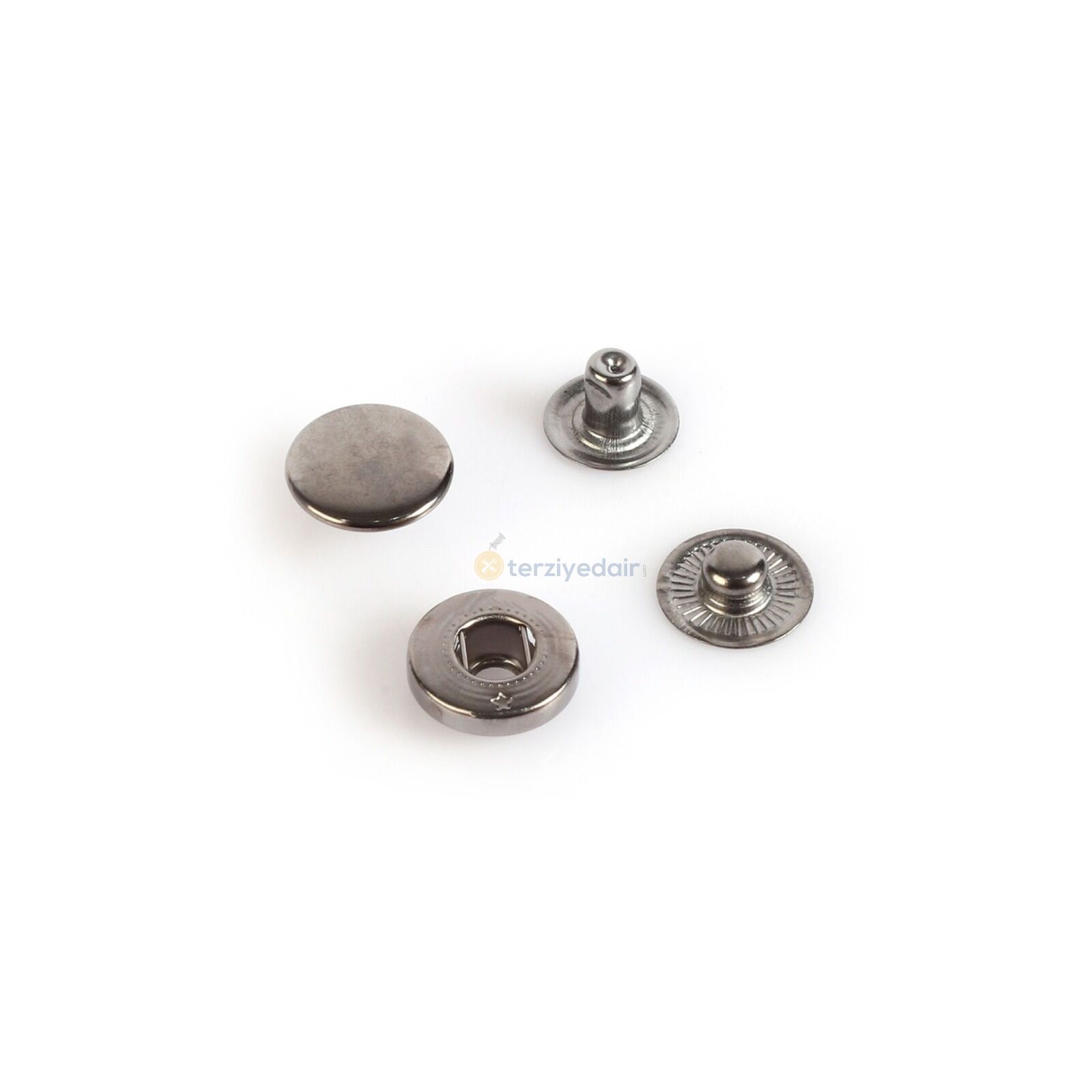 15mm Füme Mont Çıtçıtı